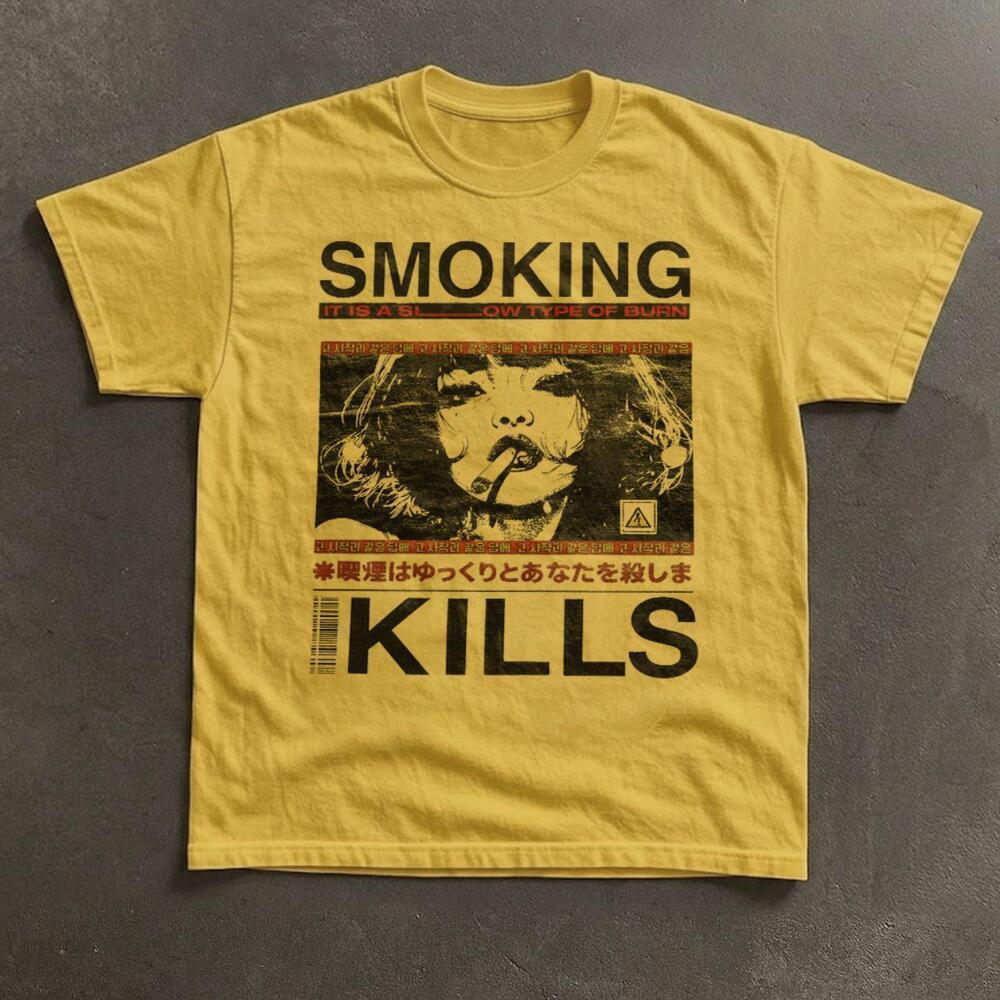 Gildan Smoking Kills Graphic  T-Shirt